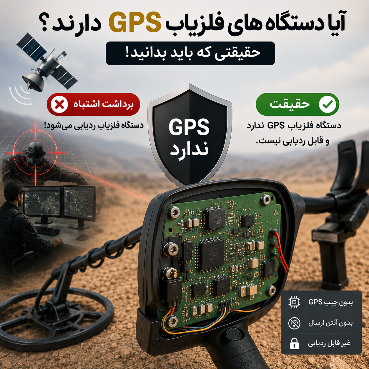 آیا دستگاه‌های فلزیاب GPS دارند ؟